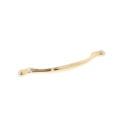 Immagine di Maniglia per mobili HZ0753 interasse mm 160/192 in lega di zinco placcato oro 