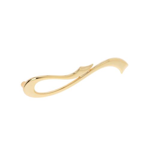 Immagine di Maniglia per mobili HZ0637 interasse mm 160 in lega di zinco placcato oro 