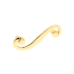 Immagine di Maniglia per mobili HZ0614 interasse mm 64 in lega di zinco placcato oro 