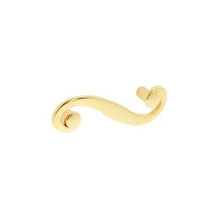 Immagine di Maniglia per mobili HZ0614 interasse mm 64 in lega di zinco placcato oro 