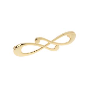 Immagine di Maniglia per mobili HZ0602 interasse mm 128 in lega di zinco placcato oro 