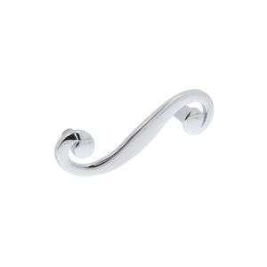 Immagine di Maniglia per mobili HZ0614 interasse mm 64 in lega di zinco cromo lucido 