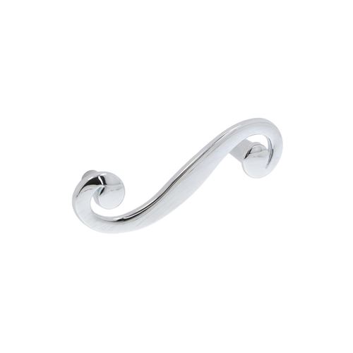 Immagine di Maniglia per mobili HZ0614 interasse mm 64 in lega di zinco cromo lucido 