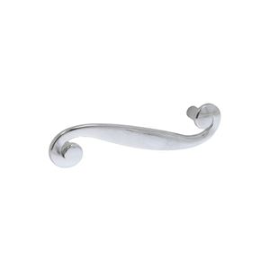 Immagine di Maniglia per mobili HZ0614 interasse mm 96 in lega di zinco cromo lucido 