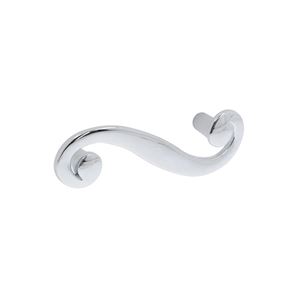 Immagine di Maniglia per mobili HZ0614 interasse mm 64 in lega di zinco cromo lucido 