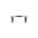 Immagine di Maniglia per mobili HZ0470 interasse mm 40 diametro mm 52 in lega di zinco cromo lucido 