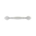 Immagine di Maniglia per mobili HZ0503 interasse mm 96 in lega di zinco royal bianco patina argento 