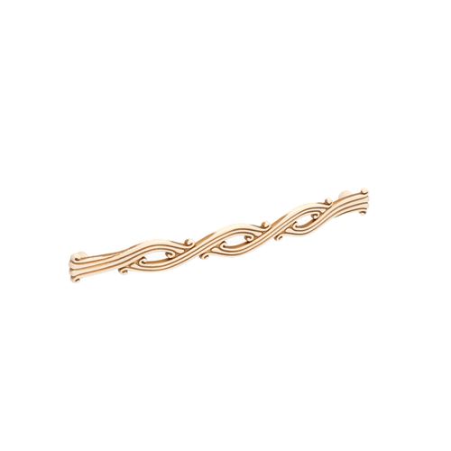 Immagine di Maniglia per mobili HZ0741 interasse mm 192 in lega di zinco royal avorio patina oro 