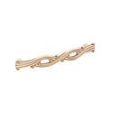 Immagine di Maniglia per mobili HZ0741 interasse mm 128 in lega di zinco royal avorio patina oro 