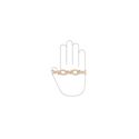 Immagine di Maniglia per mobili HZ0741 interasse mm 96 in lega di zinco royal avorio patina oro 