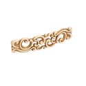 Immagine di Maniglia per mobili HZ0721 interasse mm 96 in lega di zinco royal avorio patina oro 