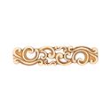 Immagine di Maniglia per mobili HZ0721 interasse mm 96 in lega di zinco royal avorio patina oro 