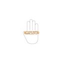 Immagine di Maniglia per mobili HZ0721 interasse mm 96 in lega di zinco royal avorio patina oro 