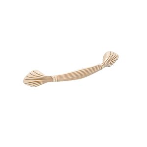 Immagine di Maniglia per mobili HZ0503 interasse mm 128 in lega di zinco royal avorio patina oro 
