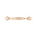 Immagine di Maniglia per mobili HZ0503 interasse mm 96 in lega di zinco royal avorio patina oro 