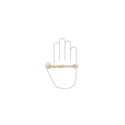 Immagine di Maniglia per mobili HZ0503 interasse mm 96 in lega di zinco royal avorio patina oro 