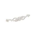 Immagine di Maniglia per mobili HZ0810 interasse mm 128 in lega di zinco argento Venezia 