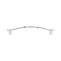 Immagine di Maniglia per mobili HZ0810 interasse mm 128 in lega di zinco argento Venezia 