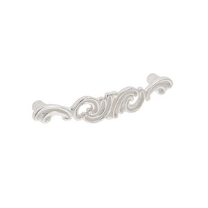 Immagine di Maniglia per mobili HZ0810 interasse mm 96 in lega di zinco argento Venezia 