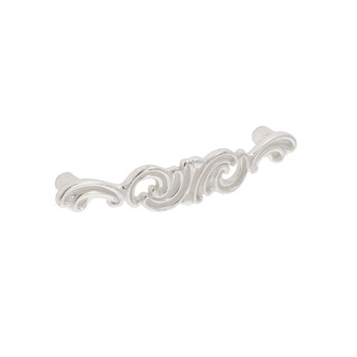 Immagine di Maniglia per mobili HZ0810 interasse mm 96 in lega di zinco argento Venezia 