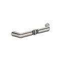 Immagine di Maniglia per mobili HZ0811 interasse mm 96 in lega di zinco argento vecchio brillante 