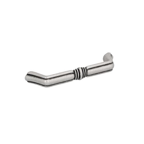 Immagine di Maniglia per mobili HZ0811 interasse mm 96 in lega di zinco argento vecchio brillante 