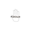 Immagine di Maniglia per mobili HZ0638 interasse mm 128 in lega di zinco argento vecchio brillante 