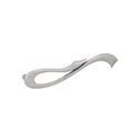 Immagine di Maniglia per mobili HZ0637 interasse mm 160 in lega di zinco argento vecchio brillante 