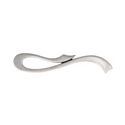 Immagine di Maniglia per mobili HZ0637 interasse mm 160 in lega di zinco argento vecchio brillante 