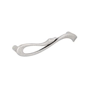 Immagine di Maniglia per mobili HZ0637 interasse mm 96 in lega di zinco argento vecchio brillante 