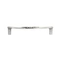 Immagine di Maniglia per mobili HZ0636 interasse mm 128 in lega di zinco argento vecchio brillante 