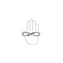 Immagine di Maniglia per mobili HZ0636 interasse mm 128 in lega di zinco argento vecchio brillante 