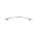 Immagine di Maniglia per mobili HZ0634 interasse mm 128 in lega di zinco argento vecchio brillante 