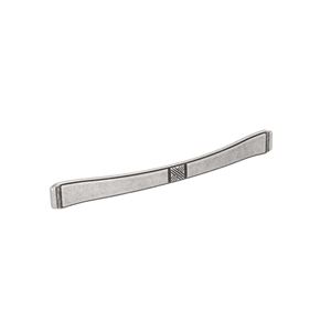 Immagine di Maniglia per mobili HZ0628 interasse mm 224 in lega di zinco argento vecchio brillante 