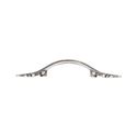 Immagine di Maniglia per mobili HZ0627 interasse mm 64 in lega di zinco argento vecchio brillante 