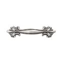 Immagine di Maniglia per mobili HZ0627 interasse mm 64 in lega di zinco argento vecchio brillante 