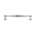 Immagine di Maniglia per mobili HZ0619 interasse mm 160 in lega di zinco argento vecchio brillante 