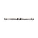 Immagine di Maniglia per mobili HZ0619 interasse mm 160 in lega di zinco argento vecchio brillante 