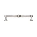 Immagine di Maniglia per mobili HZ0619 interasse mm 128 in lega di zinco argento vecchio brillante 