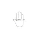 Immagine di Maniglia per mobili HZ0619 interasse mm 128 in lega di zinco argento vecchio brillante 