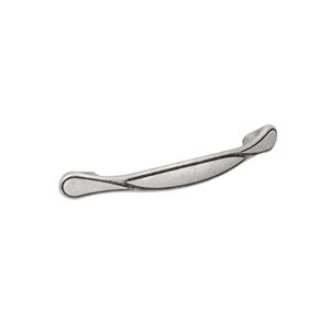 Immagine di Maniglia per mobili HZ0533 interasse mm 96 in lega di zinco argento vecchio brillante 