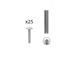 Immagine di Kit 25 viti TBL filetto 4ma lunghezza mm 22.5 zincate 