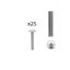 Immagine di Kit 25 viti TBL filetto 4ma lunghezza mm 25 zincate 