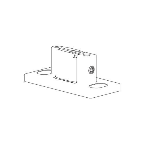 Immagine di Guida di scorrimento inferiore 333 regolabile plastica nera 