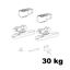 Immagine di Kit Eclettica per porte scorrevoli portata 30 kg 