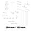 Immagine di Kit Gamma per anta interna in legno altezza da 280 mm a 399 mm 