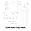 Immagine di Kit Gamma per anta interna in legno altezza da 500 mm a 599 mm 