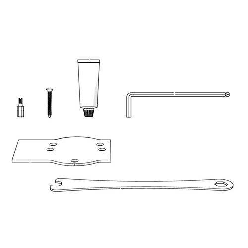 Immagine di Set accessori montaggio per cerniere a bilico Fritjurgens System 3 
