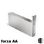 Immagine di Cerniera bilico Fritsjurgens System M 40 mm forza AA inox satinato solo cardine inferiore 