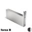 Immagine di Cerniera bilico Fritsjurgens System M 40 mm forza B inox satinato solo cardine inferiore 